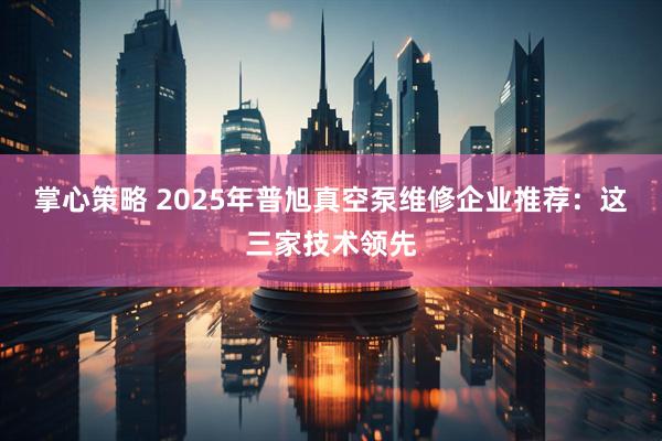 掌心策略 2025年普旭真空泵维修企业推荐：这三家技术领先