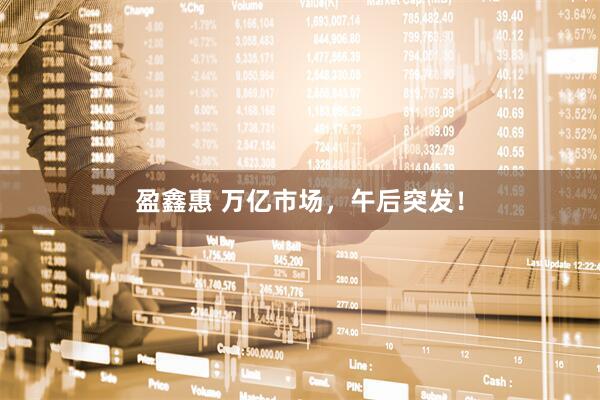 盈鑫惠 万亿市场，午后突发！